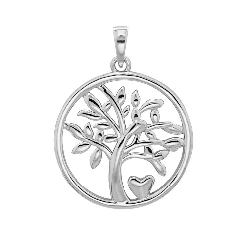 Silver Tree of Life Pendant 22mm 2.70g